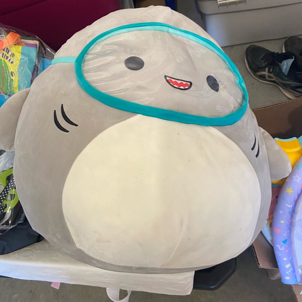 Gray Shark Plush Toy